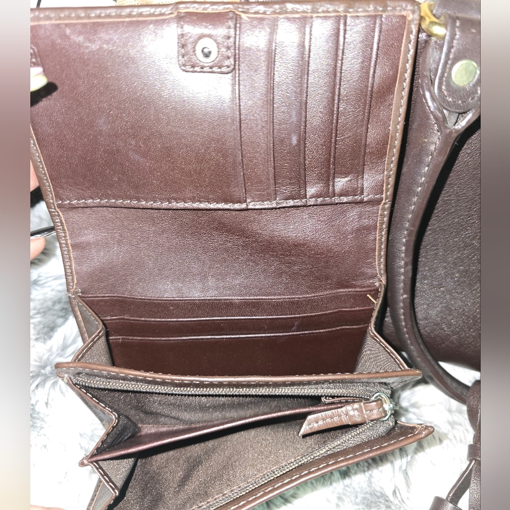 Coach Brown and Tan Legacy Bag and Matching Wallet - Picture 12 of 12